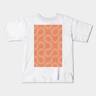 My Favorite Geometric Patterns No.32 - Coral Kids T-Shirt